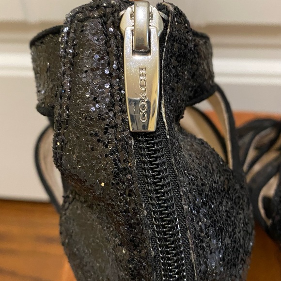 Coach glitter heels size 10 - Picture 5 of 7